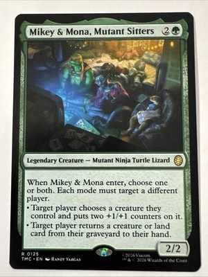 Mikey & Mona, Mutant Sitters, Commander: Teenage Mutant MTG