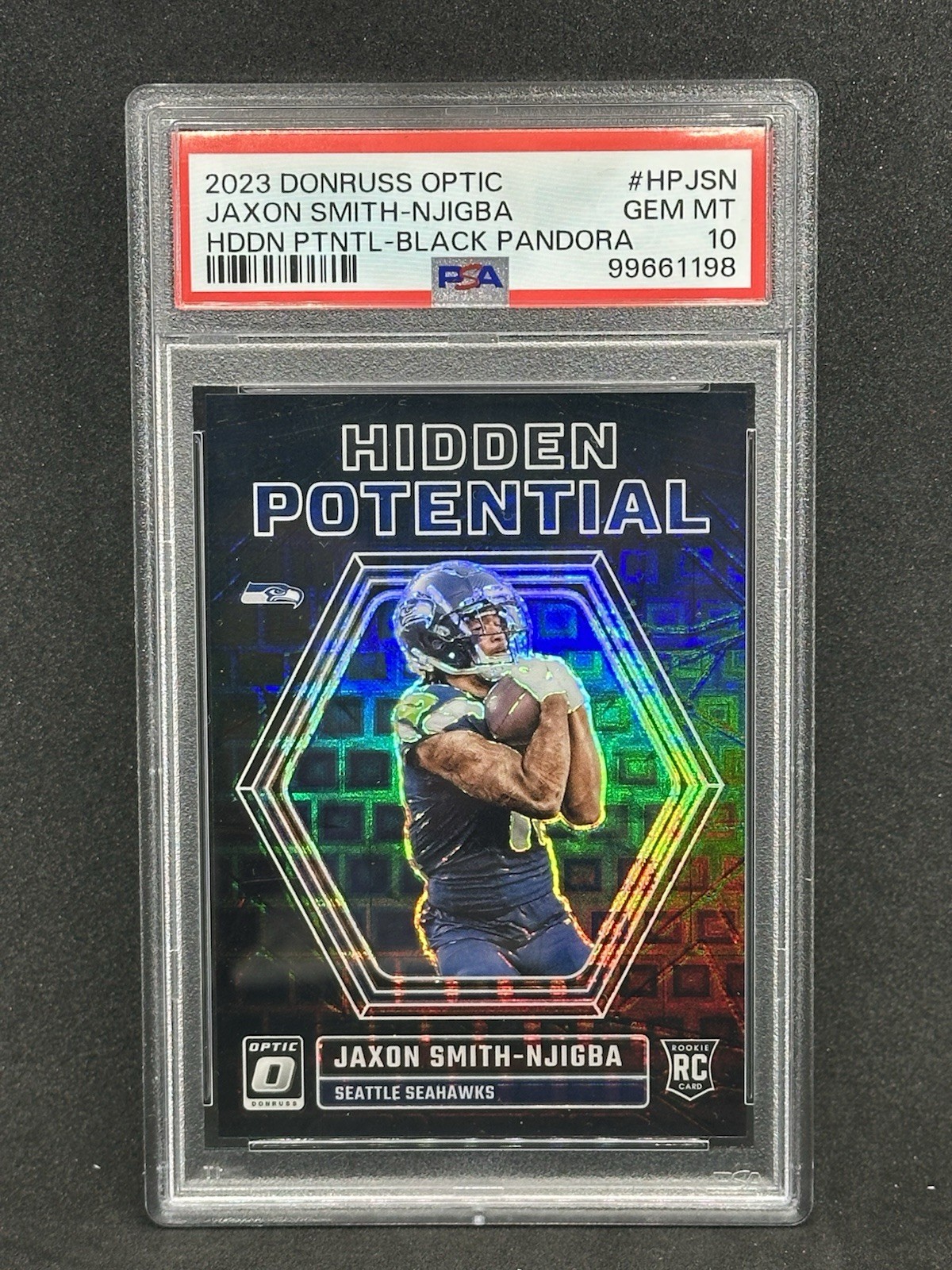 Jaxon Smith-Njigba Panini Donruss Optic Hidden Potential #HPJSN Black Pandora