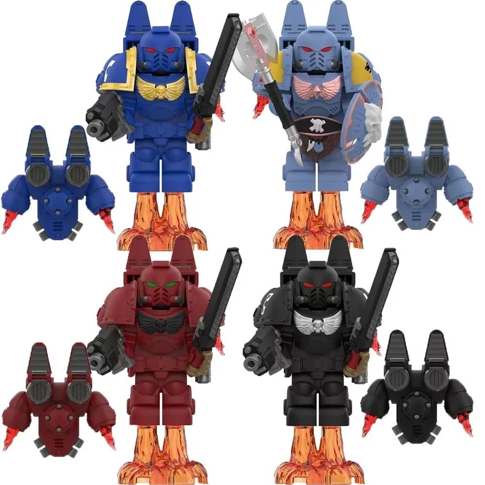 Lego Warhammer 40K Space Marines Giocattolo Personalizzato Minifigure Miniatura Modello Gioco Guerra