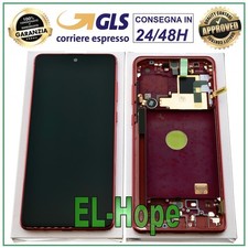 DISPLAY LCD ORIGINALE SAMSUNG GALAXY NOTE 10 LITE SM-N770 F TOUCH SCREEN ROSSO