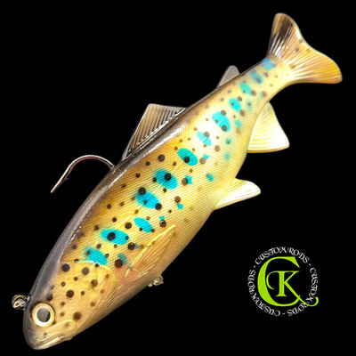 BigBait Shad Giant Collector Repli Fish Gummifisch Hecht Wels Heilbut Dorsch NEW