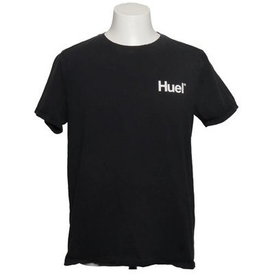 Huel, T-shirt, Größe: L, Schwarz, Baumwolle/Elasthan, Einfarbig, Herren #bLE