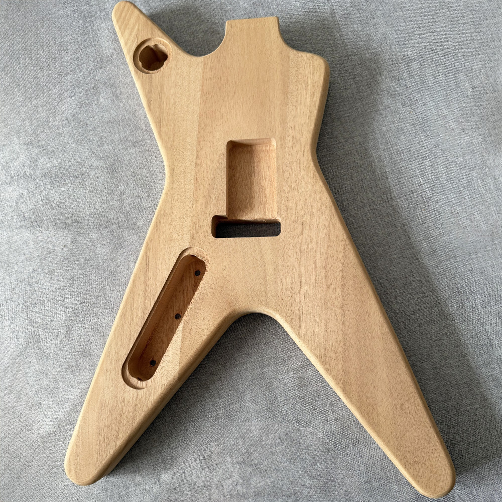 DIY electric dean rock roll guitar kit mahogany body neck rosewood 22FN tremolo