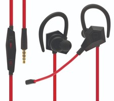 Sports Gaming Earbuds  Flexible In Ear Headset with Microphone  Universal Fit