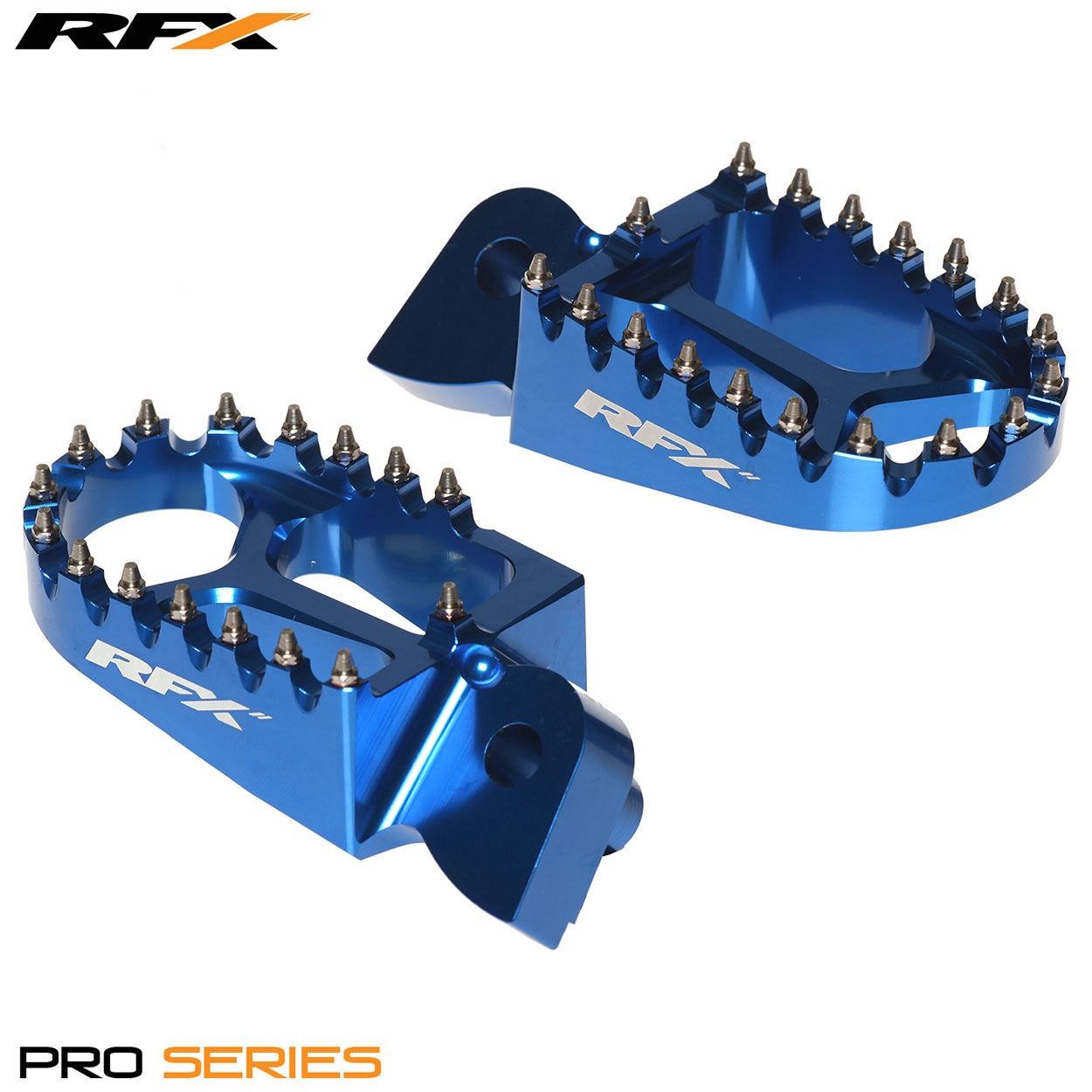 RFX Pro Footrests Yamaha YZ65 18-25 YZ85 02-25 YZ125-250 99-25 Blue - Image 2