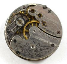Vintage Waltham Seaside 0s 15J Hunting Pocket Watch Movement lot.wb