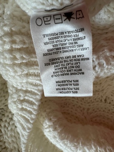 Bellissimo maglione bianco Vigoos, taglia M maniche lunghe. 65% cotone, 35% poliestere. - Foto 4 di 21