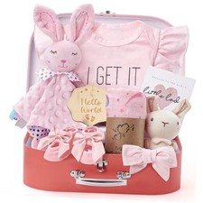 9pcs Baby Girl Gifts, Baby Shower Gifts for Girls Baby Toys 0-6 Months with