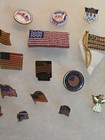 23 Very Nice American Flag Pins U.S.A. Red White & Blue — photo 4