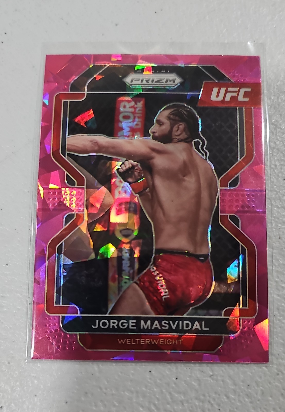 2022 Panini Prizm UFC - Jorge Masvidal #116 Pink Ice Prizm