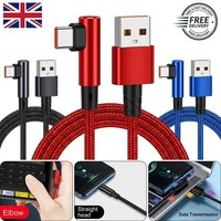 HeavyDuty USB Type C Charging Cable Braided Fast Phone Charger Long Lead 2m 3m