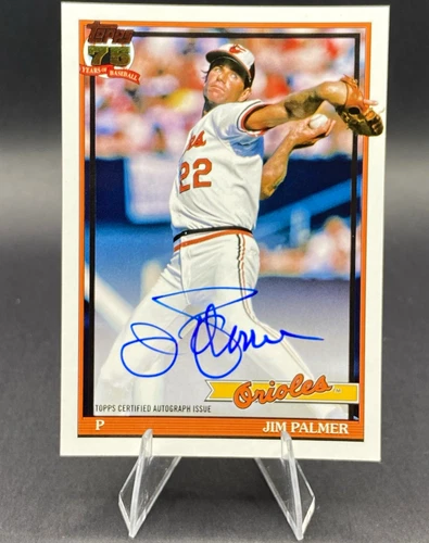 2026 Topps Series 1 Jim Palmer 1991 Topps Baseball Autographs (RAW)