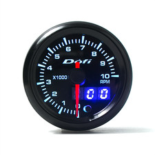 252 Mm 7 Color Led Digital Pointer Car 0-10 Rpm Tachometer Tacho Gauge Meter