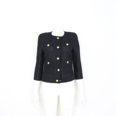 Balmain Metall Kurzknopf Strickjacke Damen Jacke 19496 152898728