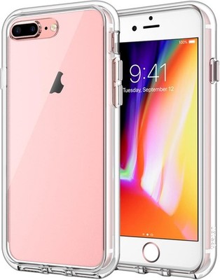 Hülle für Apple iPhone 8 Plus/7 Plus, transparente Silikonrückseite