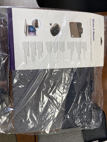 Targus Strata II Sleeve 15.6” 43cm With Wireless Mouse And Webcam Cover Kit - Picture 3 of 4