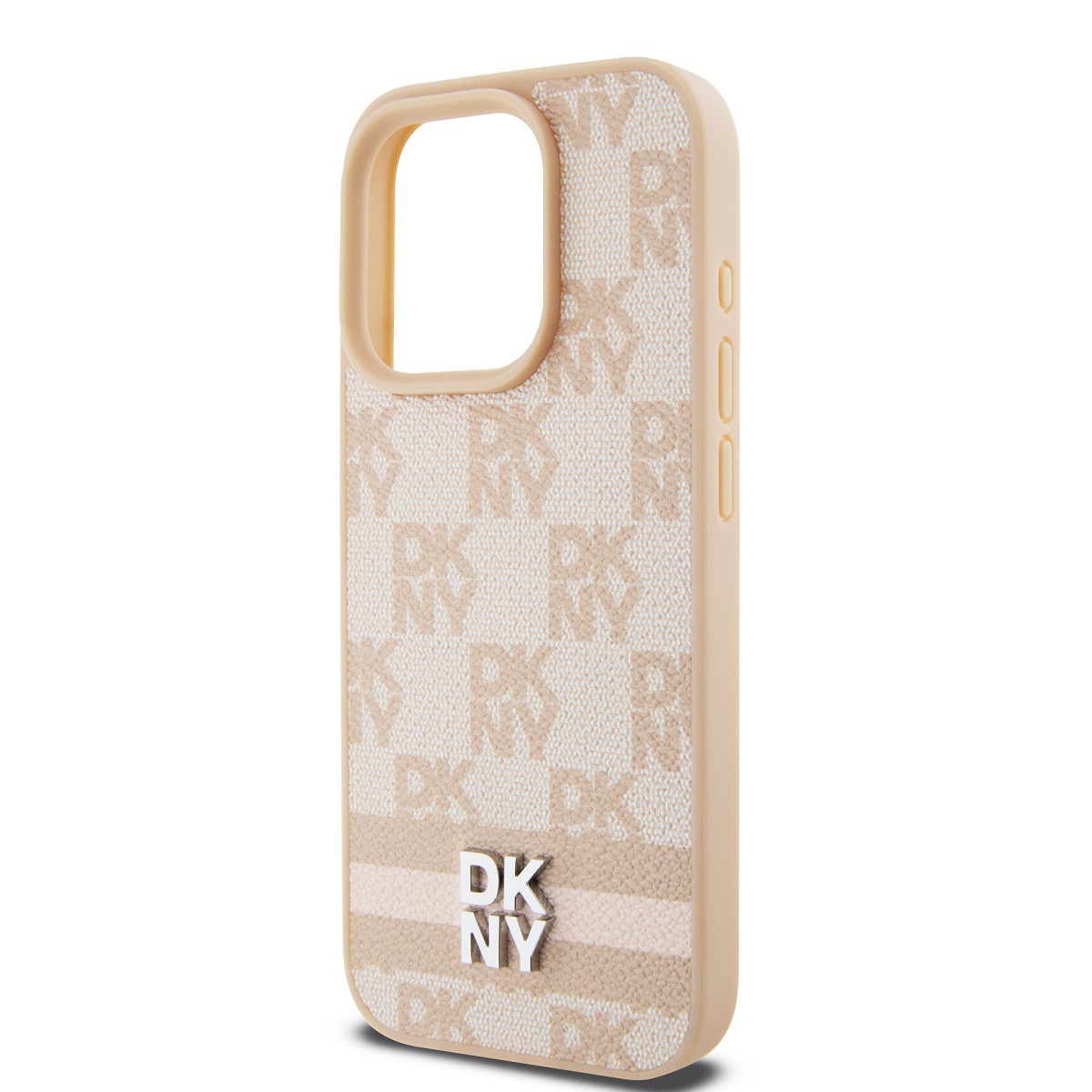 Coque DKNY iPhone 13 Pro anti-choc rose et rigide contre les rayures quotidiennes
