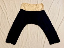 Antique 1910s  20s Women  s Silk Bloomers Hand Sewn Muslin Waist Open Legs