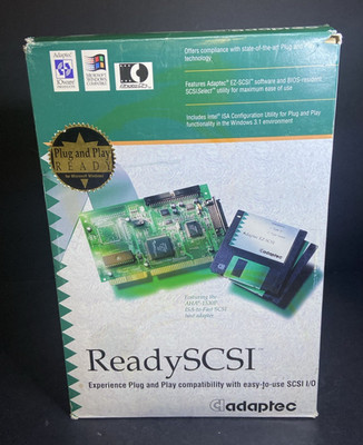 AHA-1530P KIT REV C ADAPTEC ISA SCSI CONTROLLER IN BOX WITH SOFTWARE