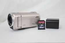 JVC Everio GZ E77 N Full HD Camcorder Pink Gold 40x Zoom Battery SD Card
