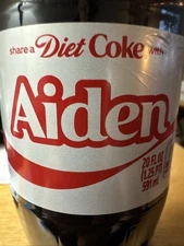 Share a Coke with    Aiden   2025 Personalized Gift Coca Cola Bottle 20oz Diet