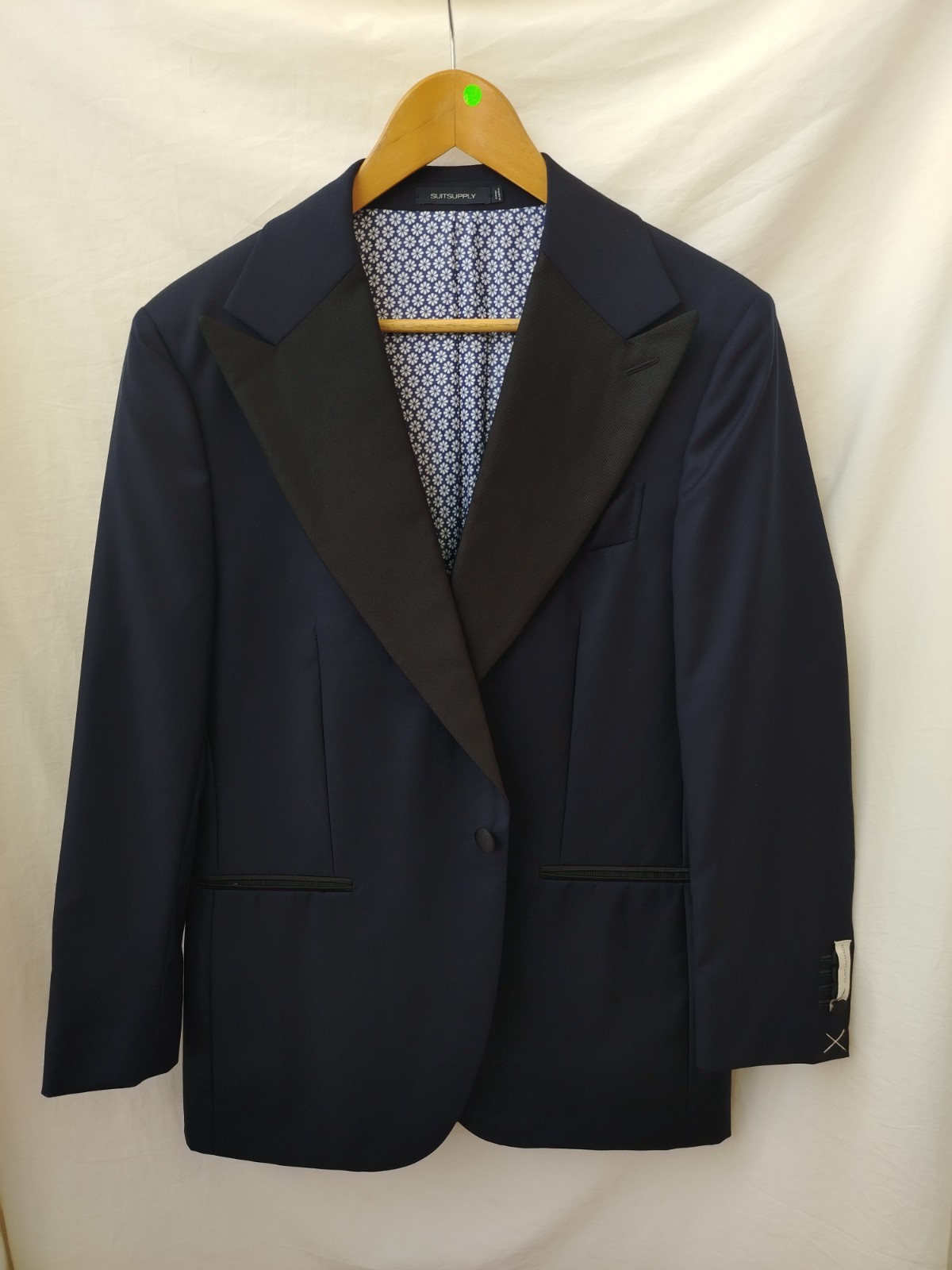 Men’s Suitsupply La Spalla Wedding Tuxedo Dinner Jacket Navy blue 100% Wool 40R