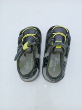 See Kai Run Basics Sandals Toddler Sz 9 Olive Green Camo Bungee laces Closed Toe