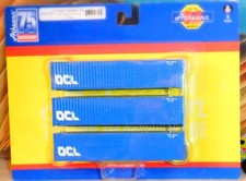 Athearn N scale -  40' Container 3 pack  -Overseas Containers - 17397