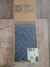 SQUARE D QOM2E2200NRB Outdoor Circuit Box Enclosure W/ Breaker QO 2-Pole 200 Amp