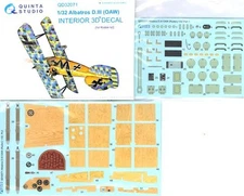 Quinta Studios 1/32 ALBATROS D.III (OAW) DECAL COLORED INTERIOR SET Roden