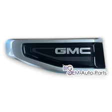 2021 - 2024 GMC Yukon 6.2L Denali Driver Side Fender Silver Vent Emblem new OEM