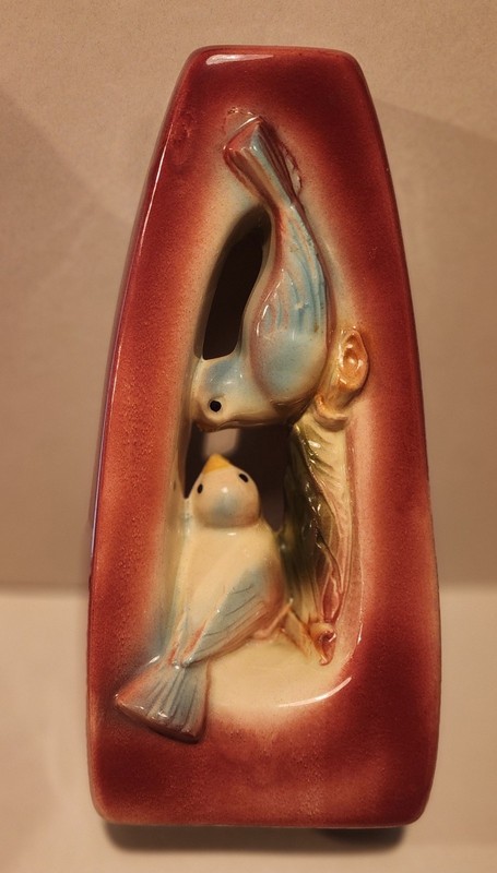 MCM Royal Copley Bluebird Vintage 8" Lamp Base - Bower Ceramics