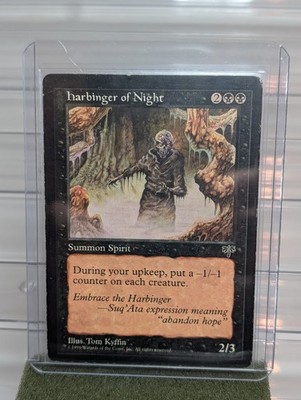MTG Harbinger of Night  MIR  - Mirage Rare Magic The Gathering Card