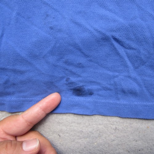 Burberry London Poloshirt Herren XL Blau Langarm Karo Kragen Baumwolle Logo - Bild 16 von 17