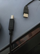 USB-B Printer Scanner Data Transfer Cable - Black 2ft