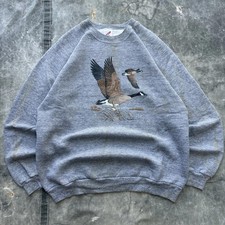 Vintage 80s Ducks Unlimited Style Nature Geese Sweatshirt