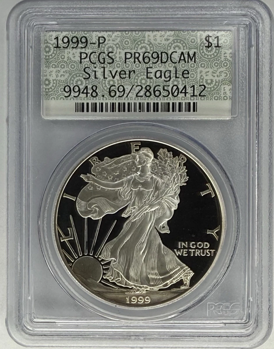 American Eagle PR 69 Graded 1999 Silver Bullion Coins for sale | eBay