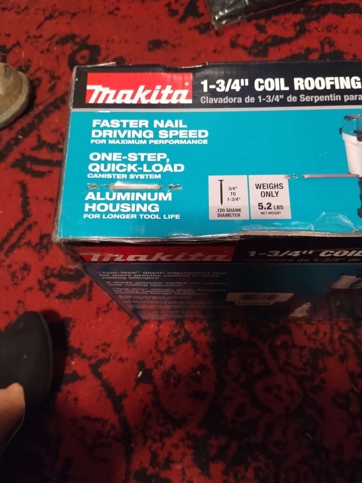 Makita AN454 1-3/4 Inch Roofing Coil Nailer