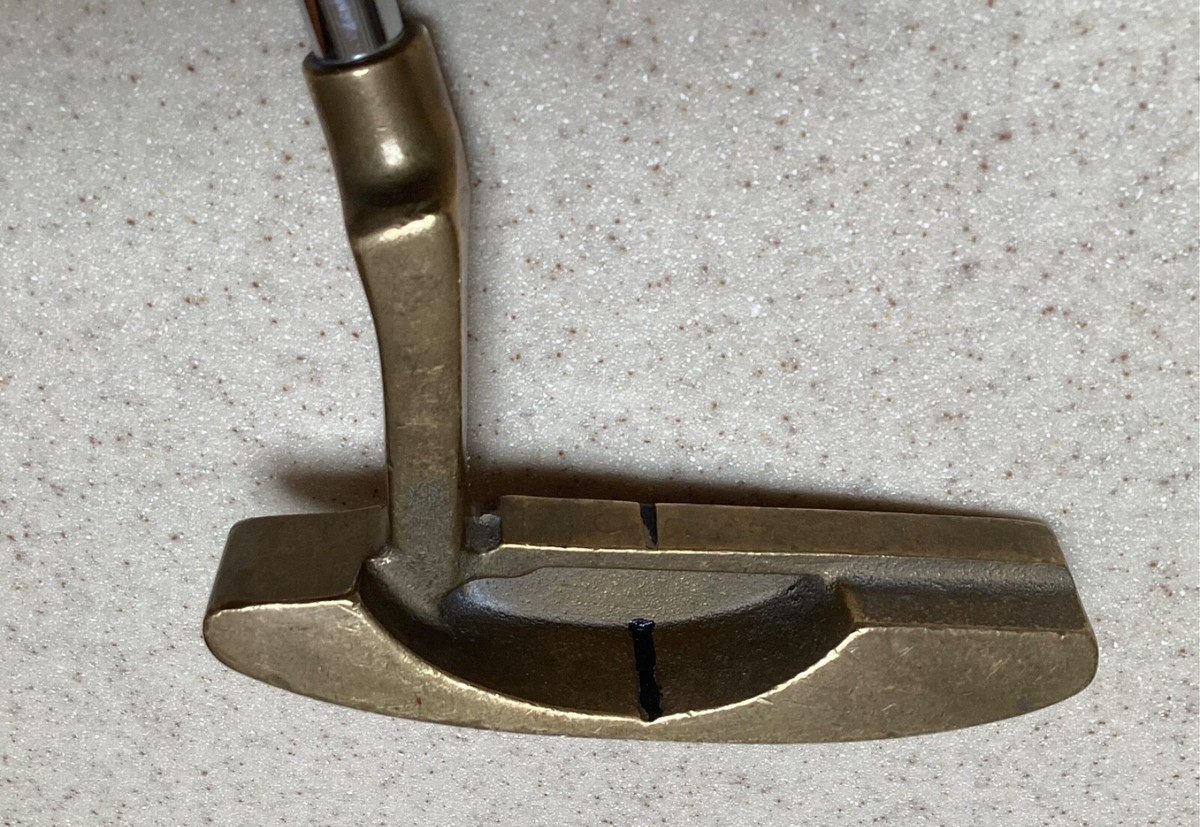 Putter De Golf Ancien Putt Putt - Tige Acier, Poignée Neuve - Longueur 36" - Droitier Ou Gaucher