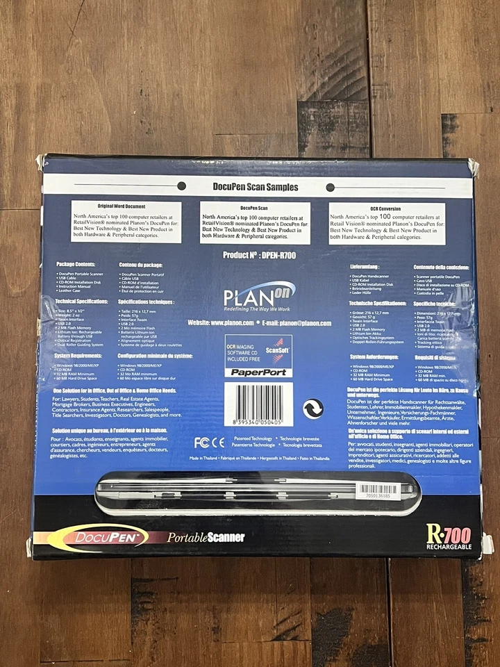 PlanOn Planon System Solutions DocuPen R700 Handheld Scanner Compact travel - Image 2 of 3