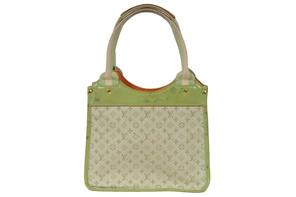 Louis Vuitton LV Monogram Mini Lin Sac Kathleen Lime Green