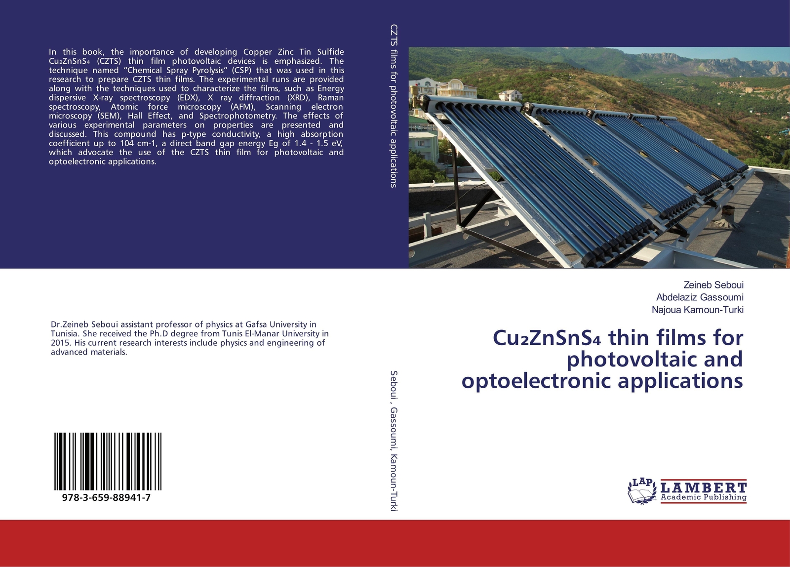 Thumbnail - Zeineb Seboui (u. A.) | Cu¿znsns¿ Thin Films For Photovoltaic And...