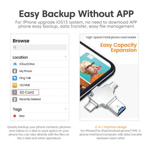 USB 3 Flash Drive Typ-C Photo Stick OTG für iPhone iPad Android Samsung PC - Bild 7 von 18