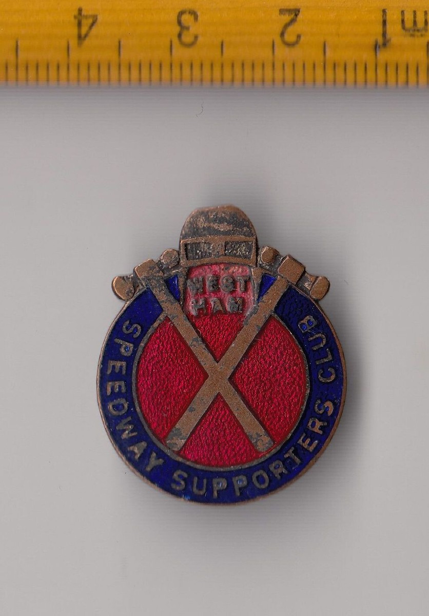 Pin's Vintage West Ham Speedway – Émail – Années 80 – Supporters Club
