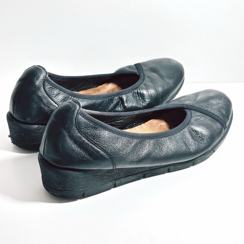 Diana Ferrari Supersoft Shoes Womens Sz Au 10 C Black Leather Low Heel (t98 - Picture 9 of 15