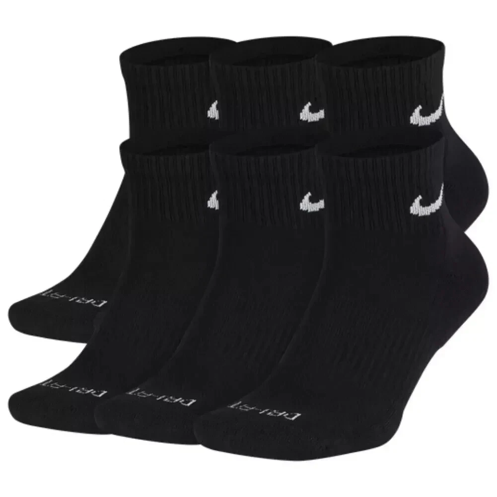 Nike Everyday Plus Cushion Drifit UNISEX Ankle Socks, Size LARGE- Black- 6 Pair
Opens in a new windo