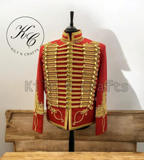 Napoleonic Hussar Jacket for Men   Military Uniform Tunic  Pelisse Inspired by