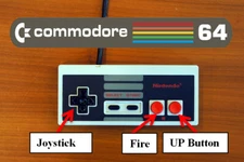 Nintendo NES Modded Controller Joystick for Commodore 64 128 VIC-20 VIC 20 Mod