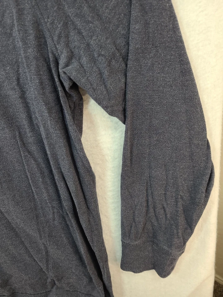 Saddlebred синий длинным рукавом 1/4 кнопка Henley рубашка мужская XL - Изображение 4 из 4