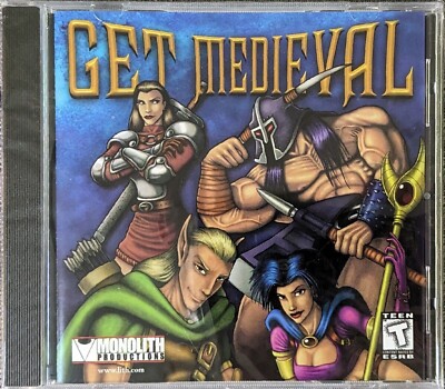 NEW Sealed ~ Vintage Monolith Productions - Get Medieval - PC Cd Rom Video Game